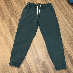 Bonobos Jogger Pants Mens Green Large  Short Drawstring Active Casual Athleisure